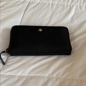 Kate Spade Black Zip-Around Wallet